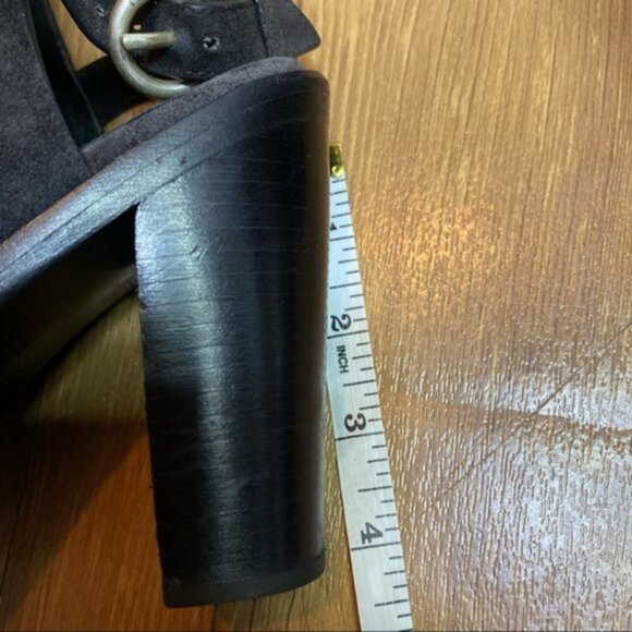Rag & Bone Wyatt Suede Open Toe Heels Sandal Size 9 - Picture 7 of 8